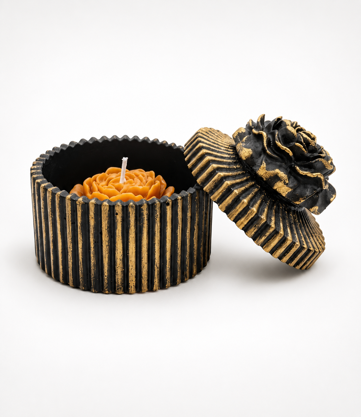 Luxe Floral Candle Jar