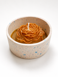 Golden Rose Bowl Candle