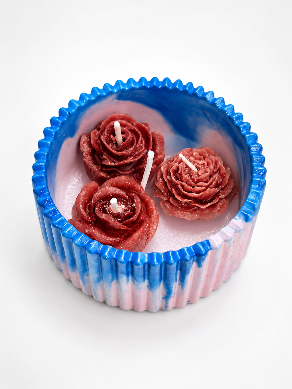 Crimson Rose Ceramic Scented Candle