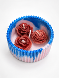 Crimson Rose Ceramic Scented Candle
