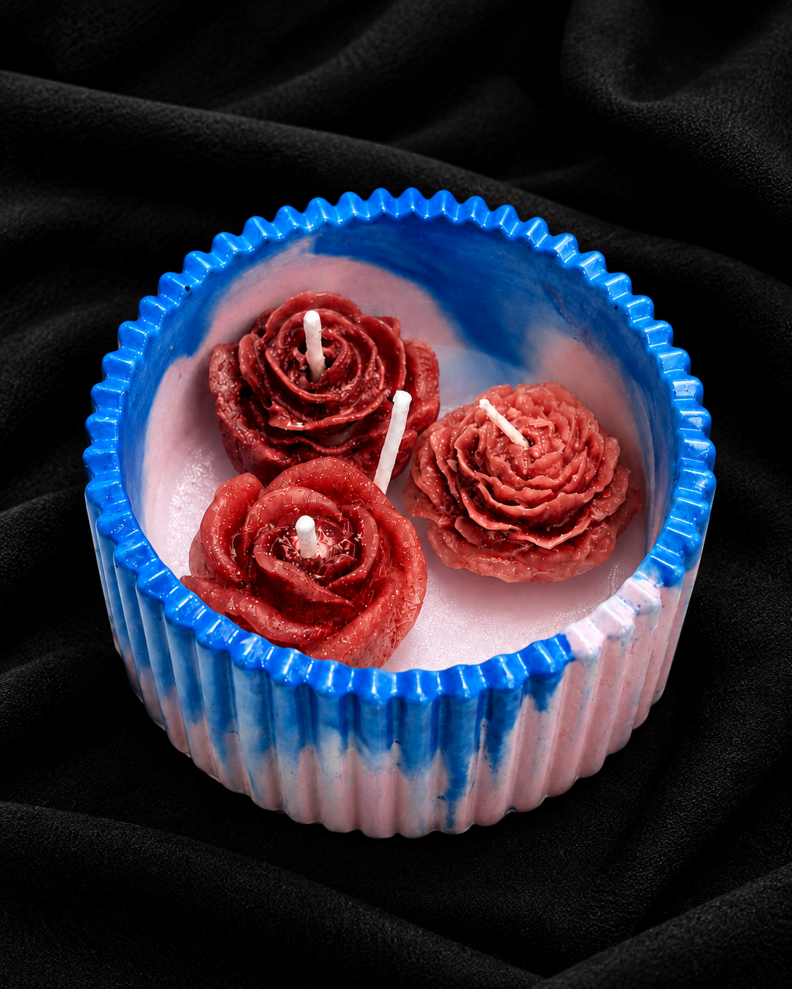 Crimson Rose Ceramic Scented Candle
