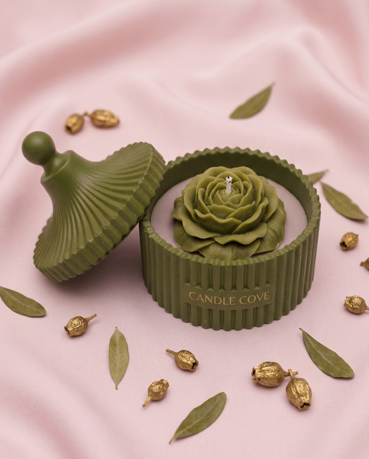 Emerald Bloom Scented Candle Gift Box
